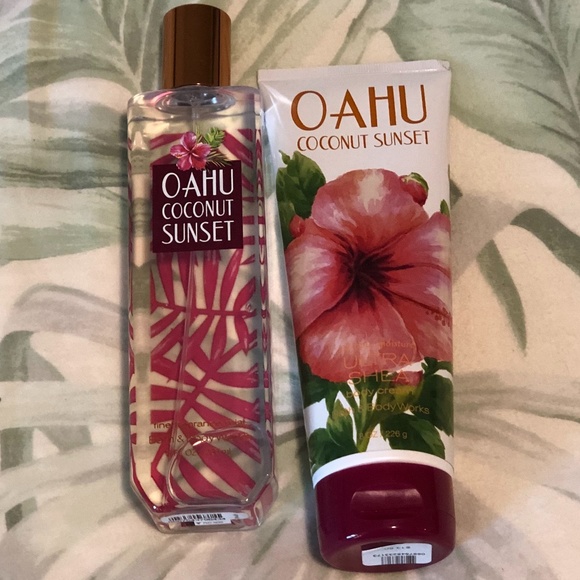 Bath and Body Works Oahu Coconut Sunset Bundle